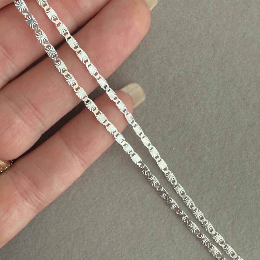 Beautiful Star Valentino Anklet 10in SOLID 925 Sterling Silver~NEW~MADE IN ITALY